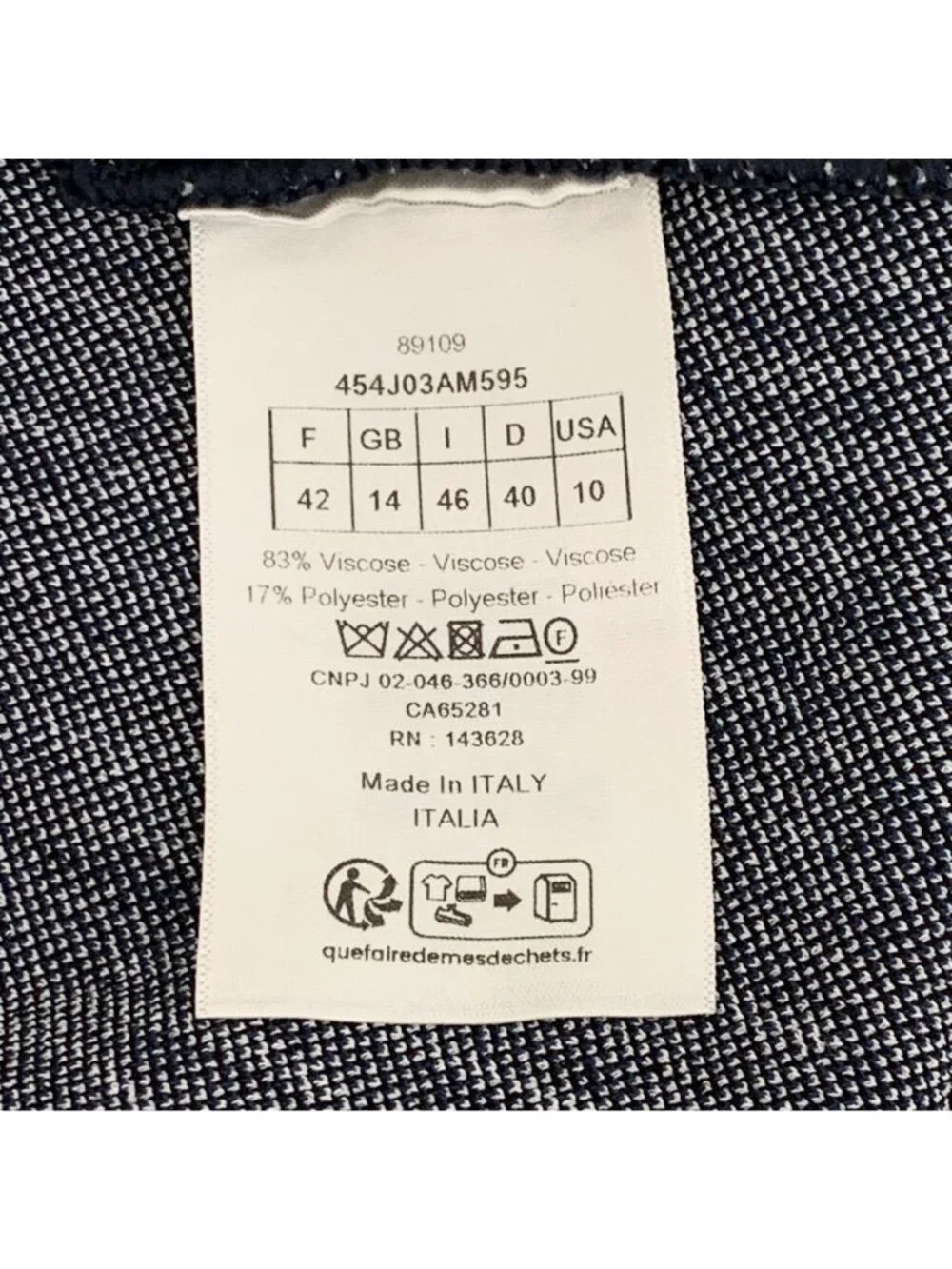 Dior Navy Logo Letter All-Over Print Casual Skirt